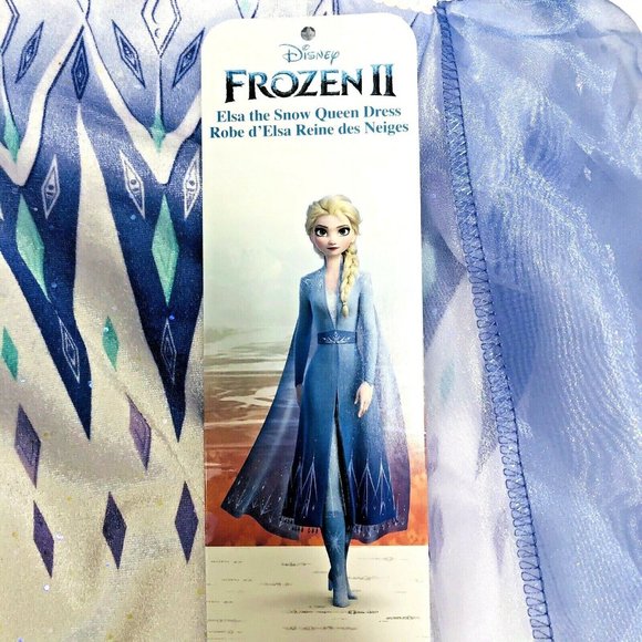 Disney Frozen 2 Elsa DressUp Snow Queen Dress READ - Picture 5 of 7